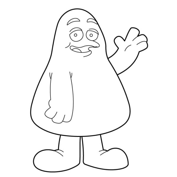 Grimace Coloring Sheet