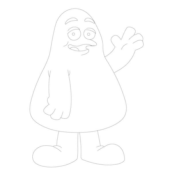 Grimace Tracing Sheet