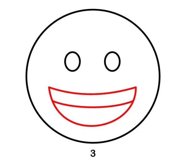Grinning Face Emoji Step 3