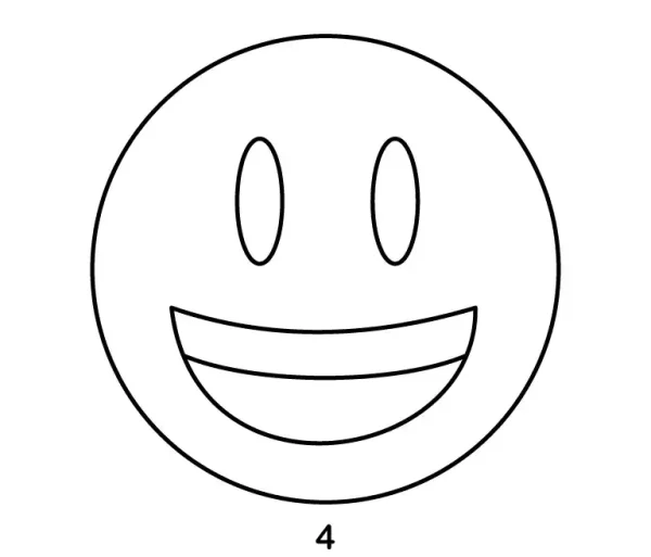 Grinning Face With Big Eyes Emoji Step 4