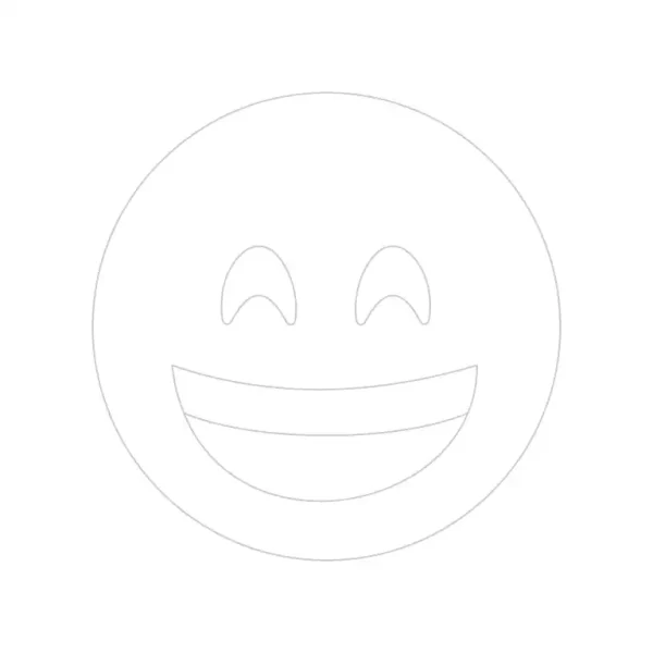 Grinning Face With Smiling Eyes Emoji Trace By Image Page