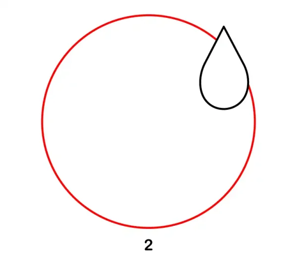 Grinning Face With Sweat Emoji Step 2