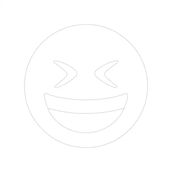 Grinning Squinting Face Emoji Trace By Image Page