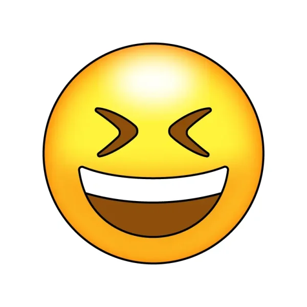 Grinning Squinting Face Emoji