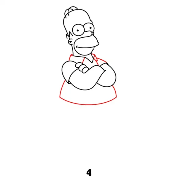 Homer Simpson Step 4
