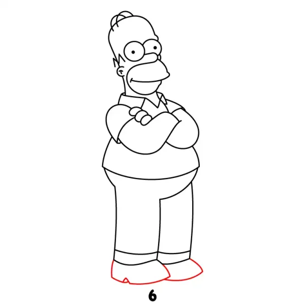 Homer Simpson Step 6