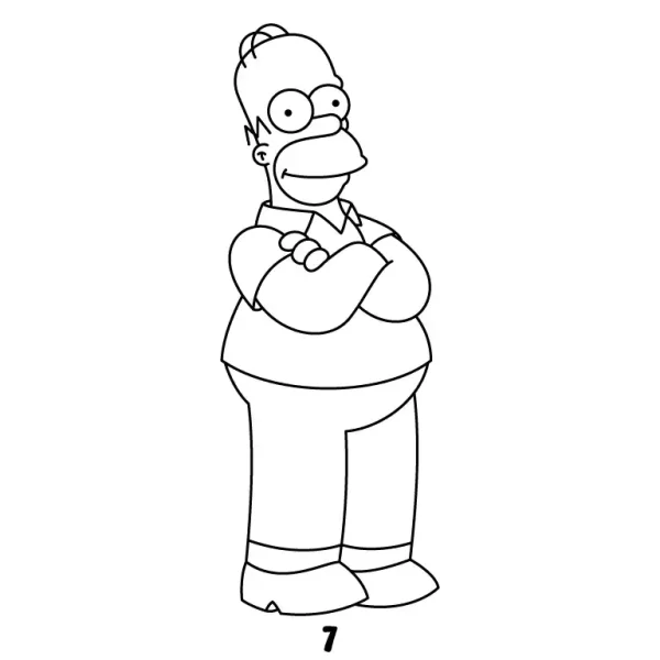 Homer Simpson Step 7