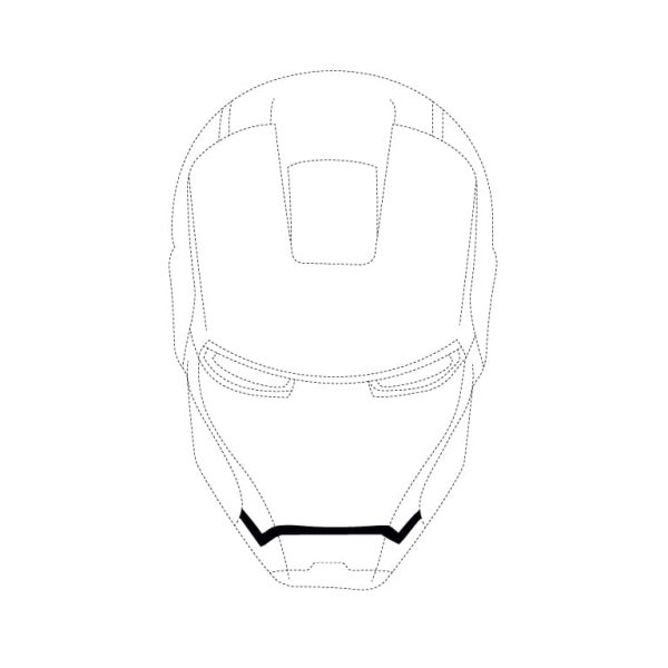 Iron Man Mask Tracing Page