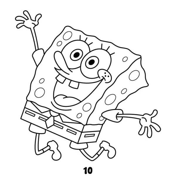 Joyful Spongebob Step 10