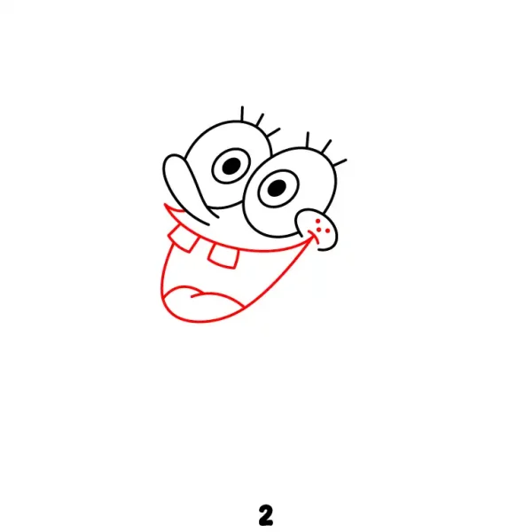 Joyful Spongebob Step 2
