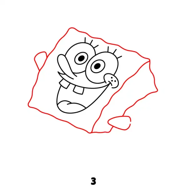 Joyful Spongebob Step 3