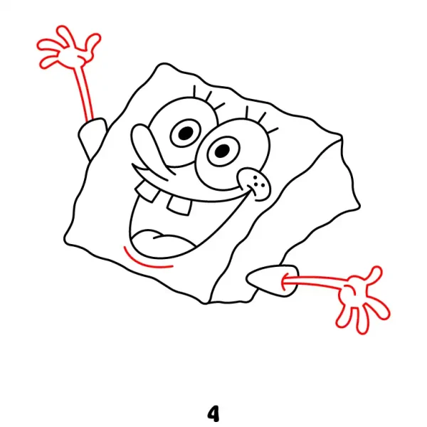 Joyful Spongebob Step 4