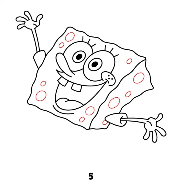 Joyful Spongebob Step 5