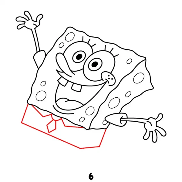 Joyful Spongebob Step 6