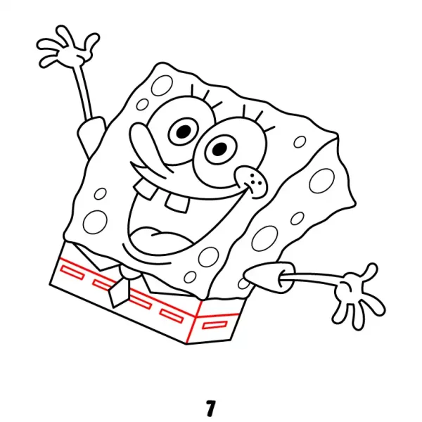 Joyful Spongebob Step 7