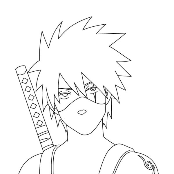Kakashi Anbu Coloring Page