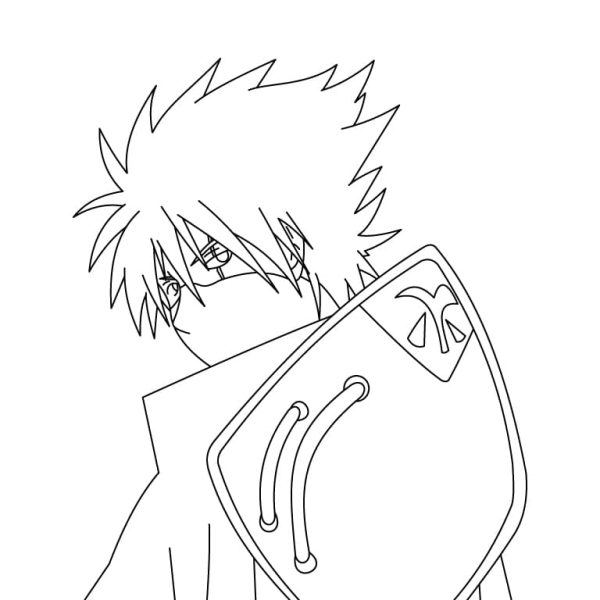 Kakashi Hatake Hokage Coloring Page