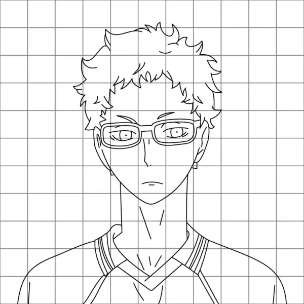 Kei Tsukishima Drawing Grid
