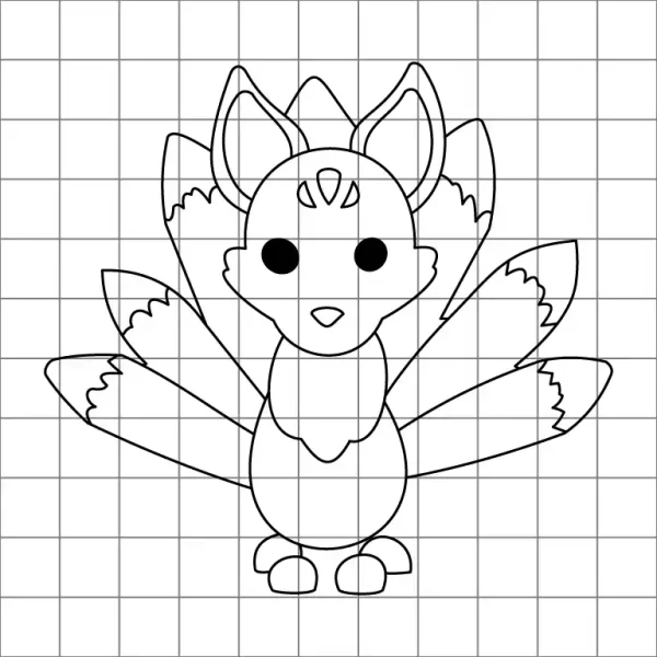 Kitsune Drawing Grid