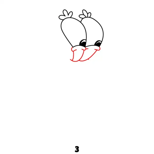 Cheerful Mr Krabs Step 3