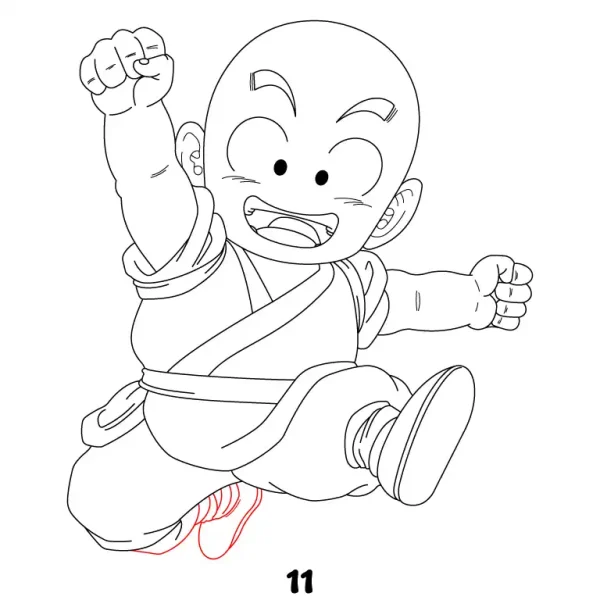 Krillin Monk Step 11