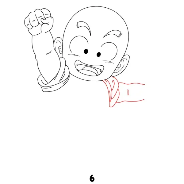 Krillin Monk Step 6