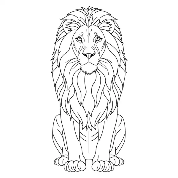 Lion Coloring Page