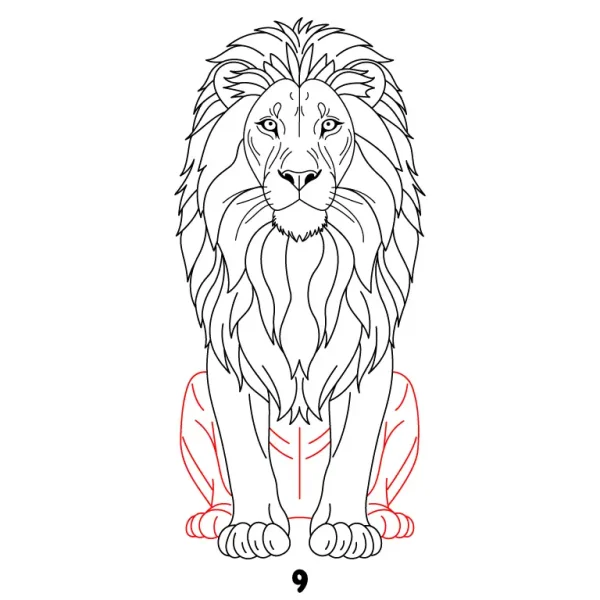 Lion Step 9