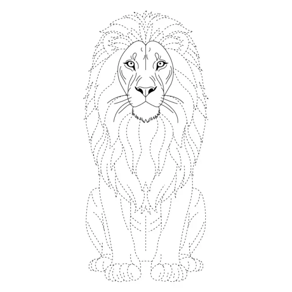 Lion Tracing Page