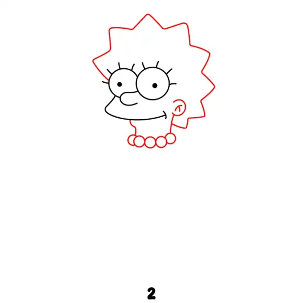 Lisa Simpson Step 2