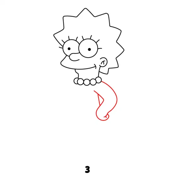 Lisa Simpson Step 3