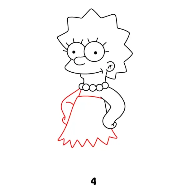 Lisa Simpson Step 4