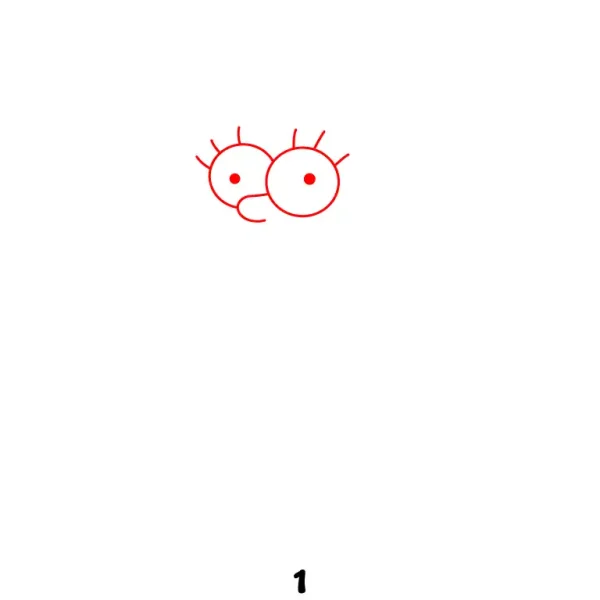 Maggie Simpson Step 1