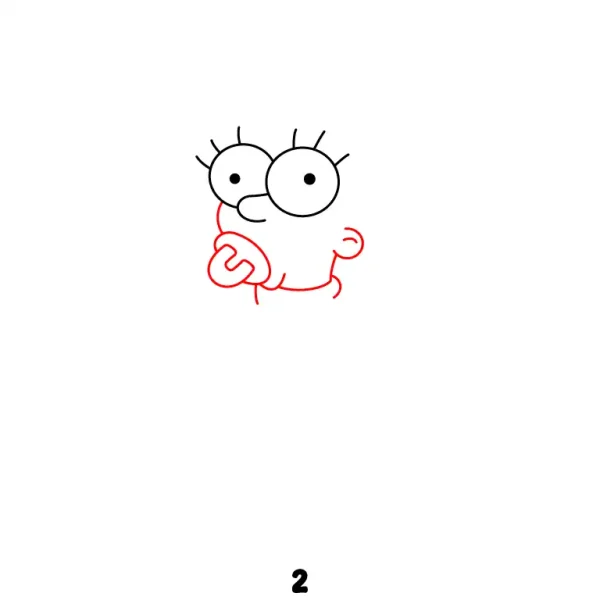 Maggie Simpson Step 2