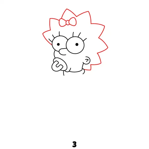 Maggie Simpson Step 3