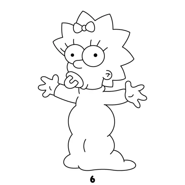 Maggie Simpson Step 6