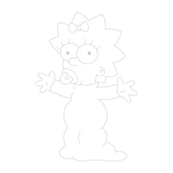 Maggie Simpson Trace By Image Page