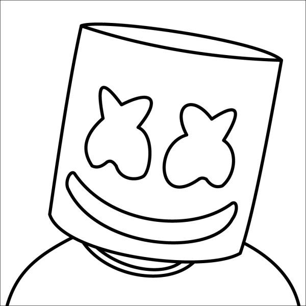 Marshmello Coloring Page