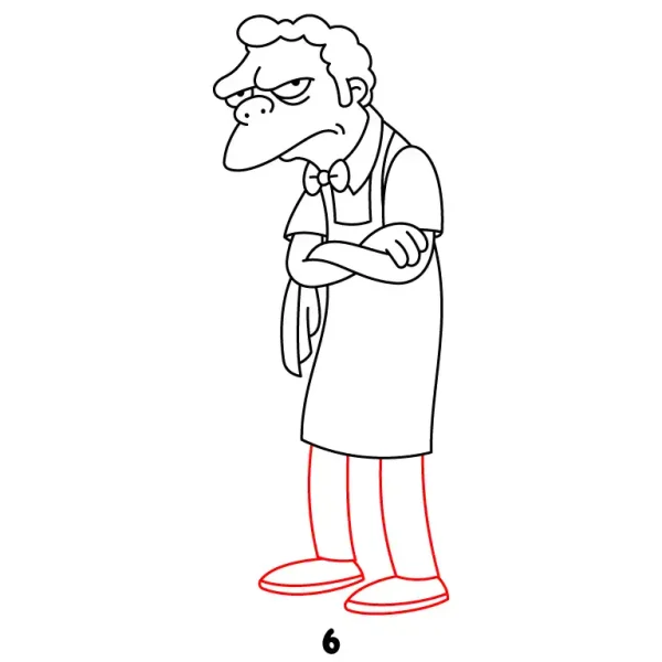 Moe Szyslak Step 6