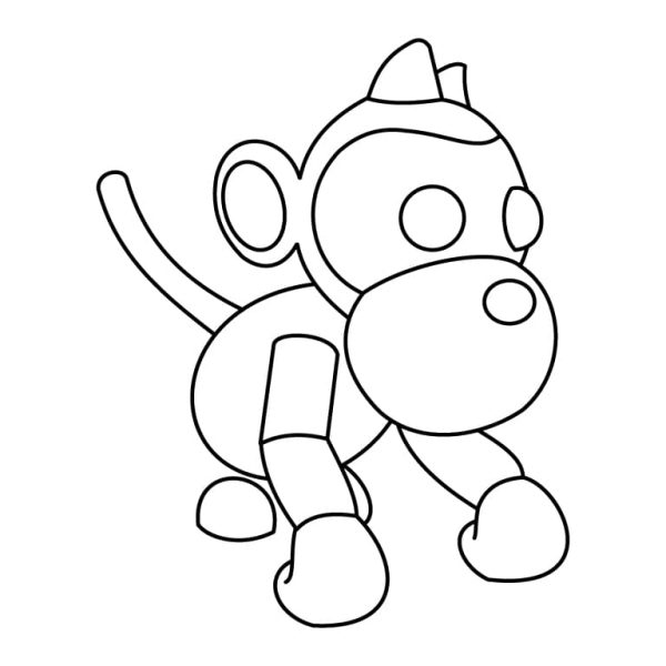 Monkey Coloring Page