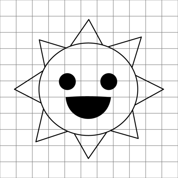 Mr Sun Drawing Grid