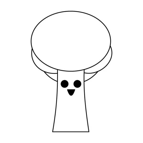 Mr. Tree Coloring Page