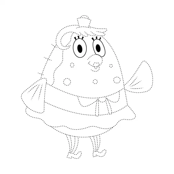 Mrs. Puff Tracing Page