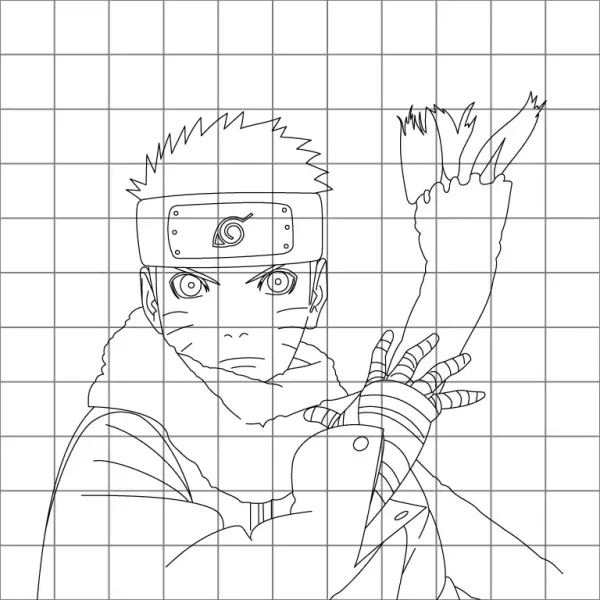 Naruto The Last Drawing Grid