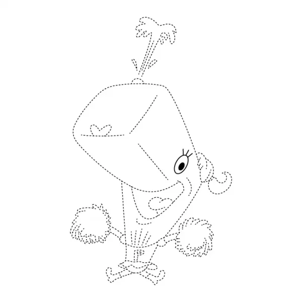 Pearl Krabs Tracing Page