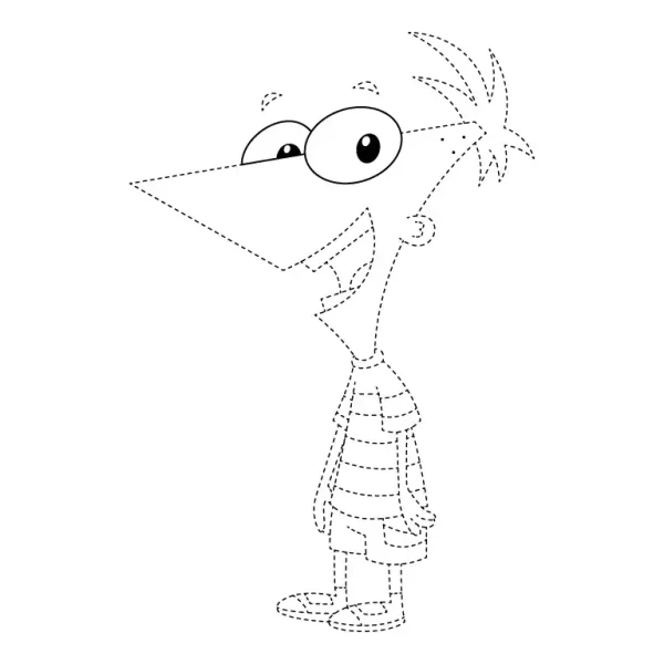 Phineas Flynn Tracing Page