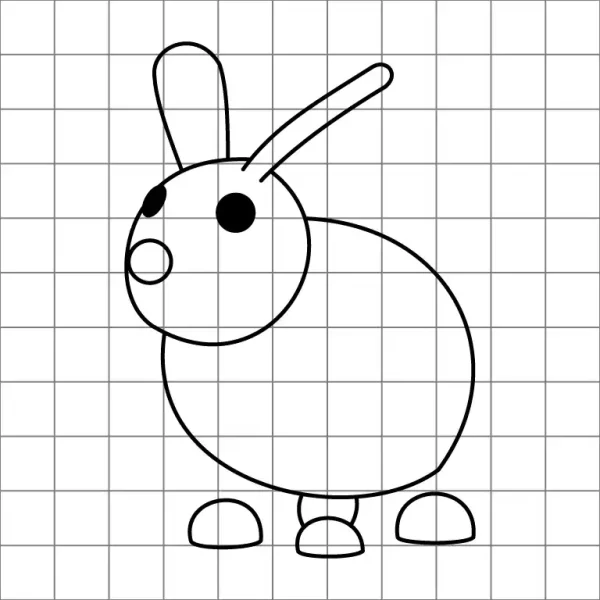 Rabbit Drawing Grid