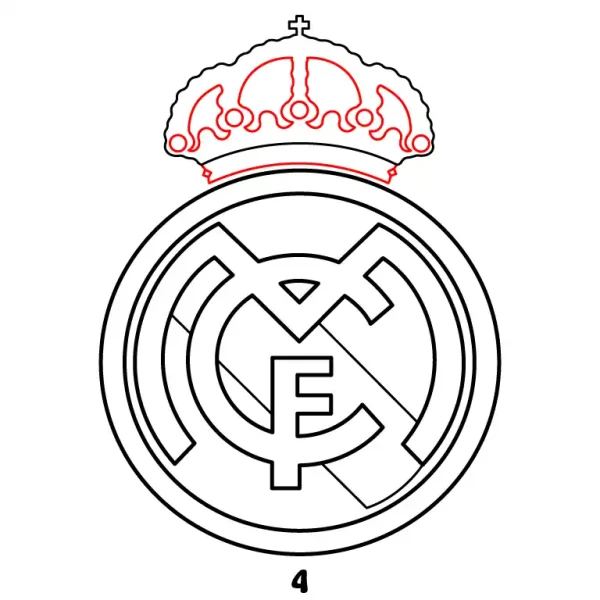 Real Madrid Logo Step 4