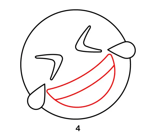Rolling On The Floor Laughing Emoji Step 4