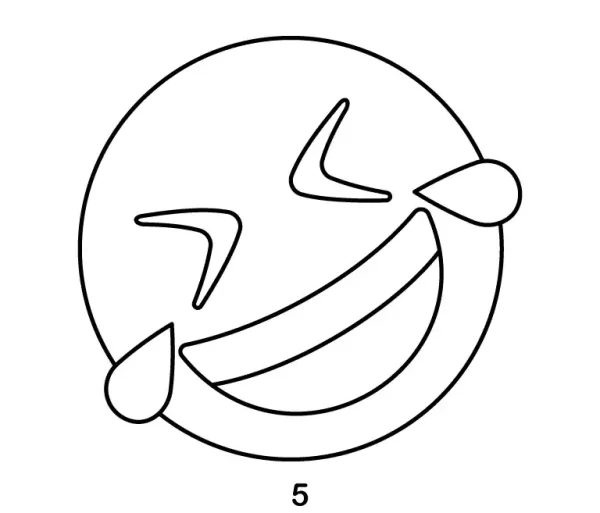 Rolling On The Floor Laughing Emoji Step 5